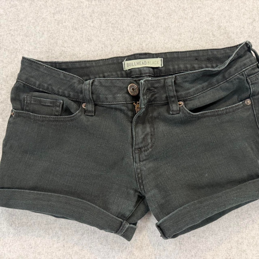 Bullhead Black denim shorts